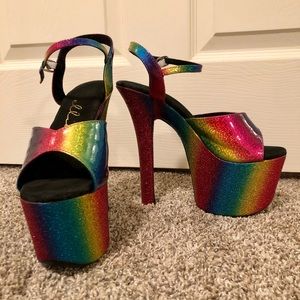 Pleaser Rainbow Heels
